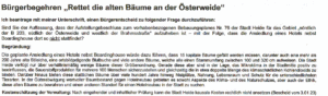 Bürgerbegehren Österweide Stadt Heide